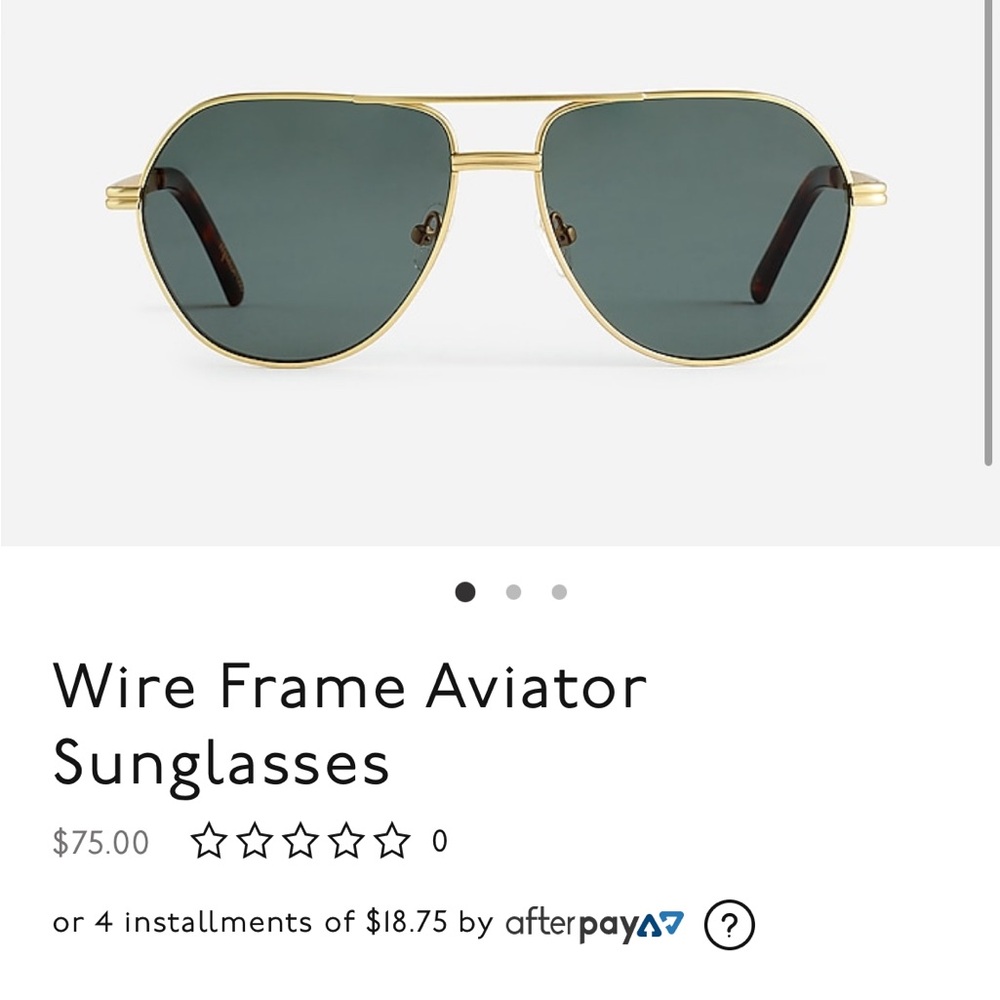 Madewell Wire Frame Aviator Sunglasses